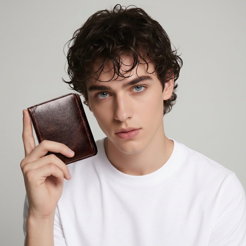 Q-WALT Genuine Leather Billfold Wallet for Men – Slim, Stylish & Built to Last