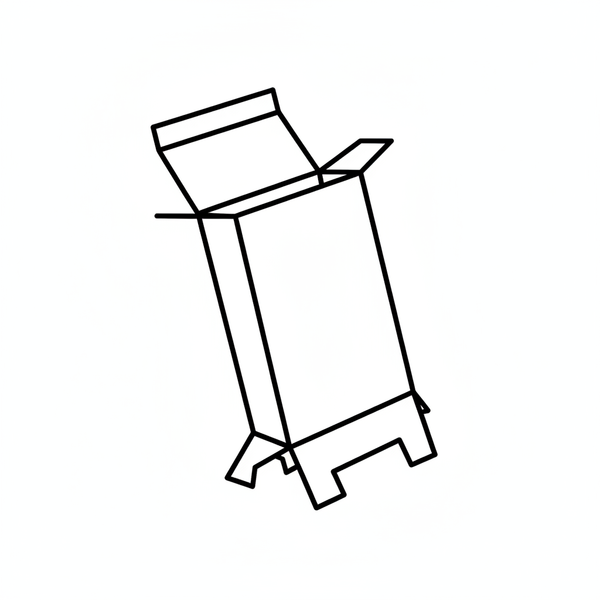 Automatic-Lock Bottom Box Icon Black & White
