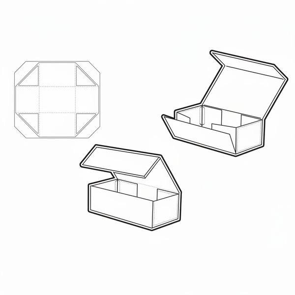 Foldable Magnetic Box Icon — Thicker Outline, Same Design